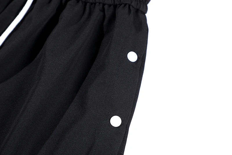 Mens Shorts Hip Hop Stitching Sweat Shorts with Pin Unisex Elastic Waist Loose Straight Streetwear Sports Shorts Casual Shorts