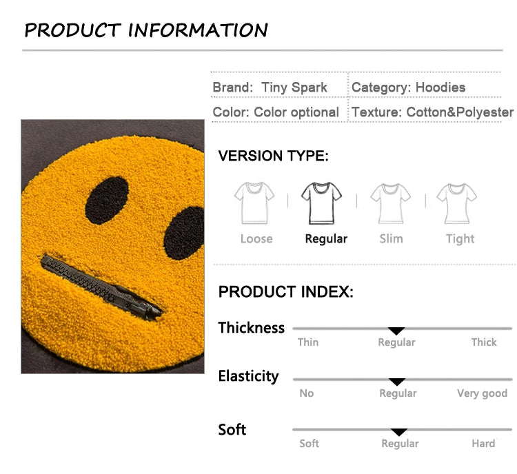 Men Hip Hop Hoodie Streetwear Sweatshirt Zipper Pocket Patches Hoodie 2023 Harajuku Cotton Fleece Hooded Pullover Grey White