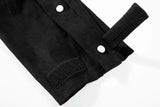 mens side buttons patchwork harajuku straight pants casual elastic waist fake suede trousers hip hop streetwear casual joggers unique joggers style 3894