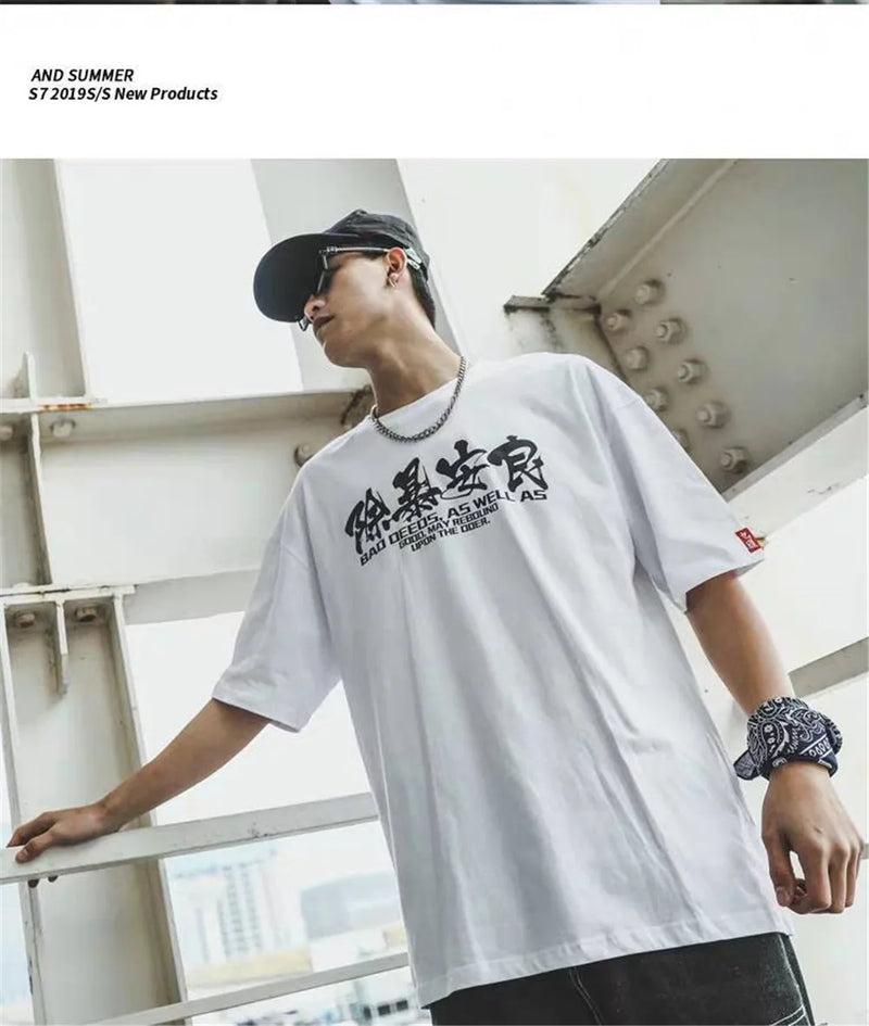 Cyberpunk Aesthetic print tee – 100 Cotton White Hip Hop T Shirt Short Sleeve T Shirt Fashio