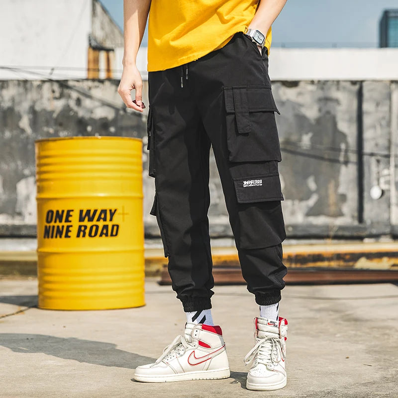 streetwear mens hip hop jogging pants casual men trousers big size loose sweatpants male 2023 new multi pocket harem pants 5xl urban active pants