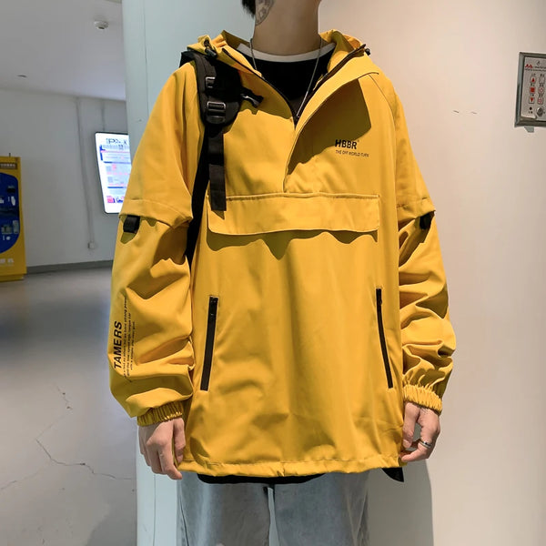 Minimalist Zip-Up Street Jacket Urban Fashion Essential