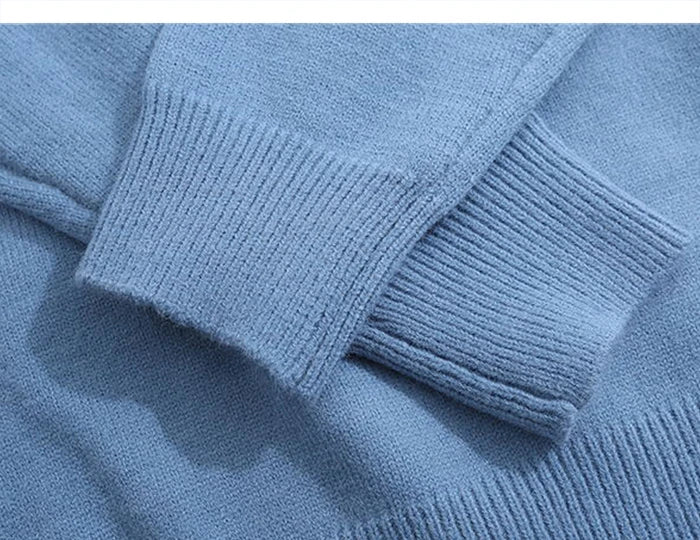 varsity flame pullover for men with bold graphic knit design, perfect for 2025 fashion, street fashion menswear trend for sea