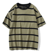 Y2k Vintage t-shirt – Aolamegs Men T Shirt Color Block Print 3 Color Optional Tee