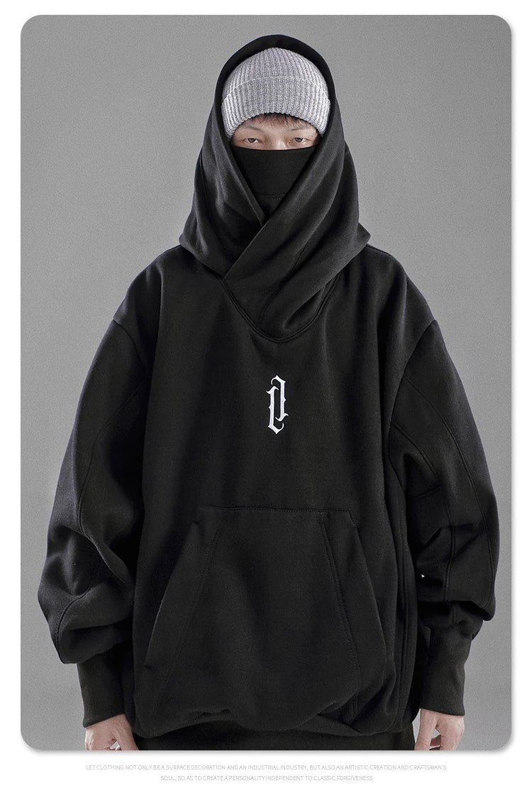 Autumn Winter High Collar Hoodie Loose Comfortable Mens Clothes Haraju