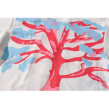 "Pink Tree" Unisex Men Women Streetwear Graphic Shirt Daulet Apparel