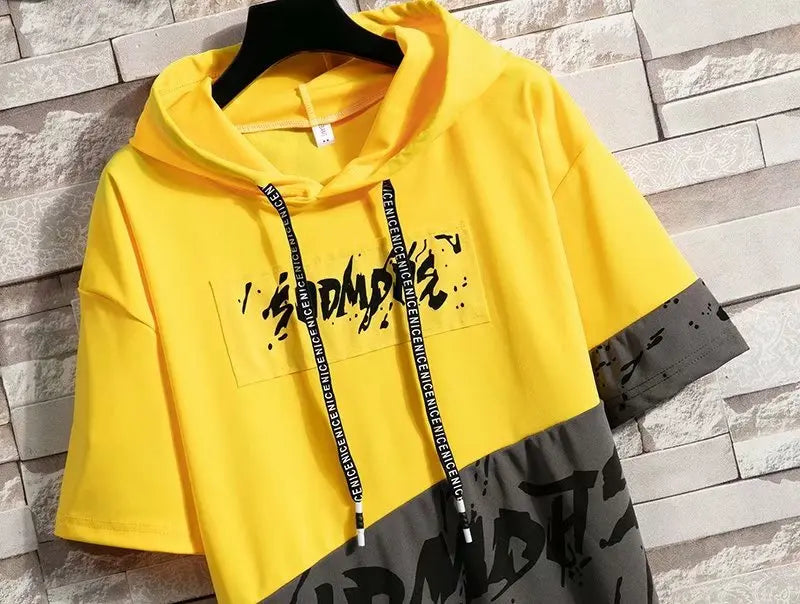 Summer Mens Hoodies Fashion Harajuku Hip Hop Streetwear Sweatshirt Men