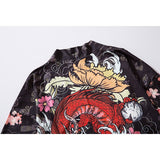 "Red Dragon" Unisex Men Women Streetwear Graphic Kimono Daulet Apparel