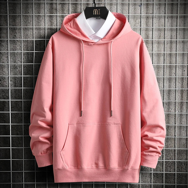 Spring Autumn Womens Hoodies Harajuku Fashion Solid Color Hoodies Casu