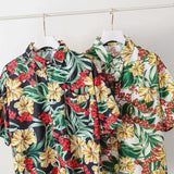 Casual Mens Shirts Fashion Bermuda sandy beach Printed short sleeve Men Shirts Streetwear Jogger Sports undershirt Homme chemise