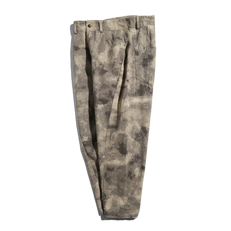 rainbowtouches 2022 tidal current brand mens pants high street fashion camouflage trousers loose tooling safari style overalls menswear bottoms