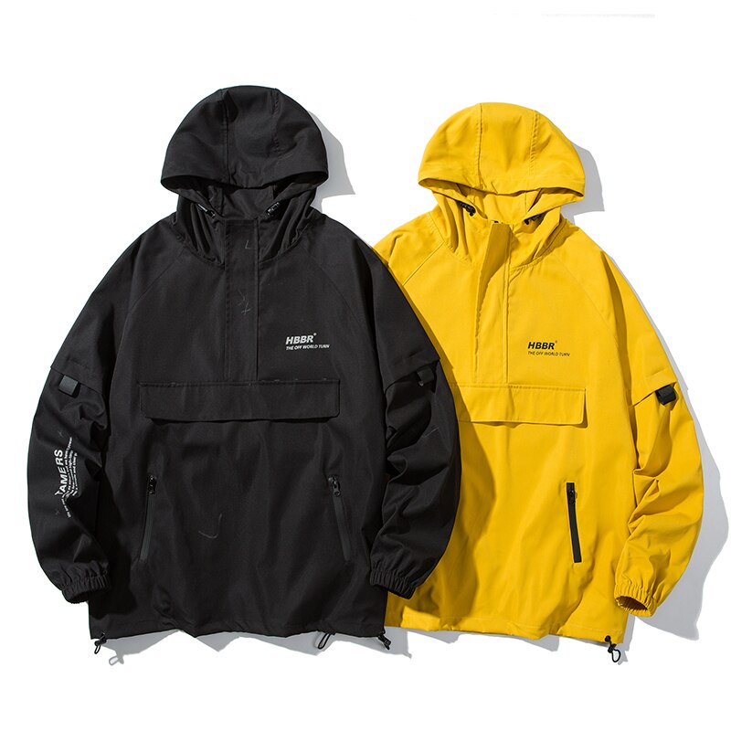"Rainy Day" Unisex Men Women Streetwear Windbreaker Jacket Daulet Apparel