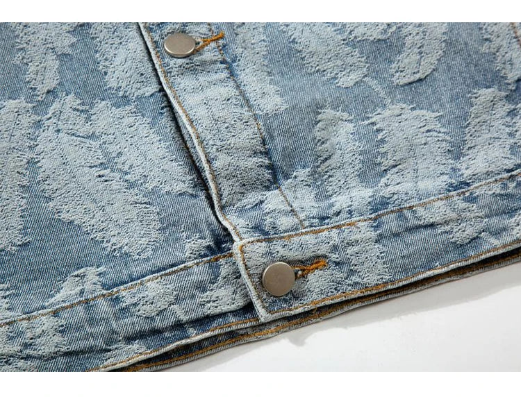 menswear fashion piece featuring hip hop denim jeans jacket coat fashion feathers embroidery jeans coats high street outerwear streetwear jackets mens clothing design – premium quality jacket for men