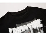 Y2k Oversized shirt – Aolamegs Harajuku Girl Letter Graffiti Printed T Shirt Men O