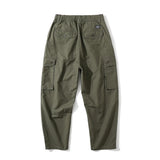 rainbowtouches fashion classic brand mens baggy cargo pants soild color trousers loose straight tooling style lace up overalls unique cargo style 1706