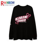 Cyberpunk Graphic Tee – Rainbowtouches 2021 Menswear Trend Long Sleeve Fall Shoulder – Modern Streetwear for Everyone