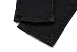 knee zipper hole patckwork skinny denim jeans men casual slim biker trousers jeans fashion streetwear hip hop jean pants joggers unique joggers style 1046