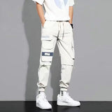 men pants spring and autumn cargo pants man fashion hip hop casual pants loose korean drawstring men joggers sweatpants unique joggers style 2457