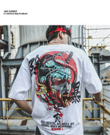 Cyberpunk Aesthetic print tee – 100 Cotton White Hip Hop T Shirt Short Sleeve T Shirt Fashio
