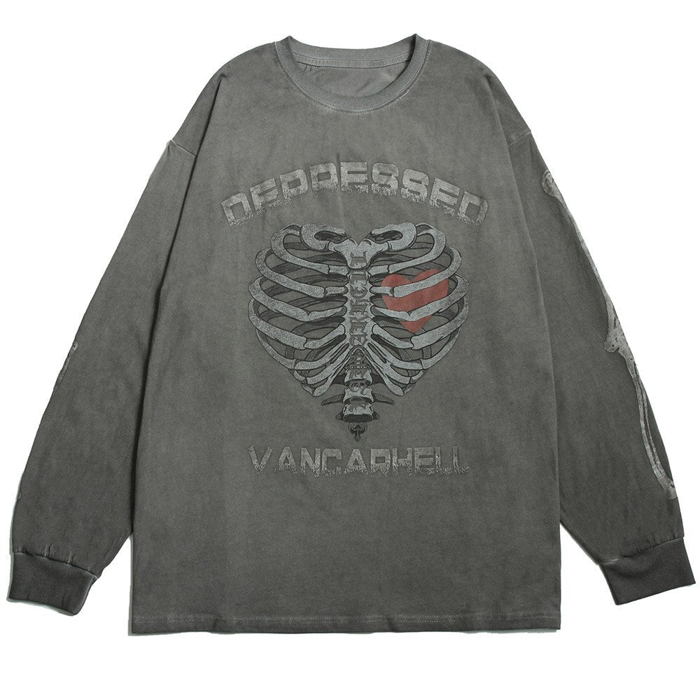"Depressed" Unisex Men Women Streetwear Graphic Sweatshirt Daulet Apparel
