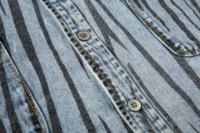 2 Pieces Sets Men Fashion Striped Printed Short Sleeves Single Breasted Loose Shirts and Shorts Joggers Streetwear Hip Hop Set