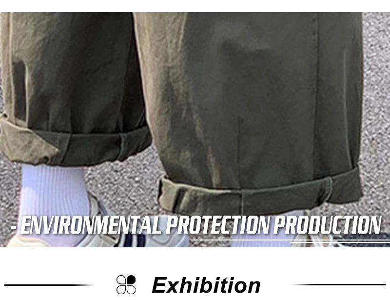 rainbowtouches cargo pants big pocket high street fashion hip hop tide card trousers men loose straight pant superior quality unique cargo style 874