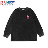 Sadcore T-Shirt – Rainbowtouches Vintage T Shirts Man High Street Fashion T Sh – Modern Streetwear for Everyone