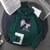 Hip Hop Streetwear Hoodie Sweatshirt Illusion Girl Letter Print Pullov