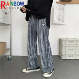 rainbowtouches fashion classic brand men pants casual elastic trousers loose high street outdoor style overalls superior quality unique default style 4680