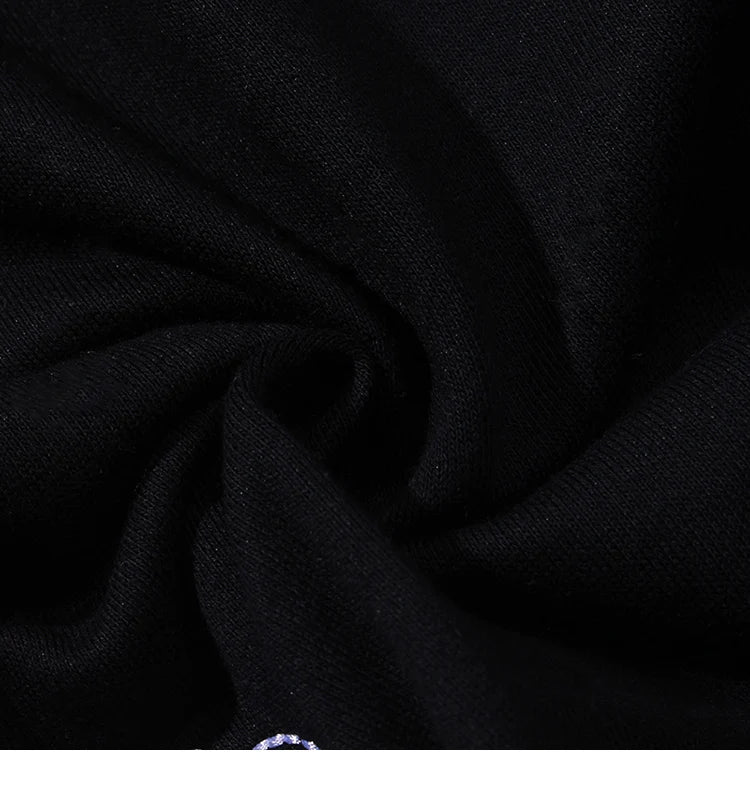 2023 Men Hip Hop Hoodie Sweatshirt Embroidered Floral Full Moon Rabbit Harajuku Streetwear Hoodie Pullover Cotton Autumn Hipster