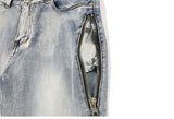 high street pu leather zippers patchwork biker jeans mens stretch denim slim jean pants motorcycle slim trousers hip hop pants unique jeans style 2322