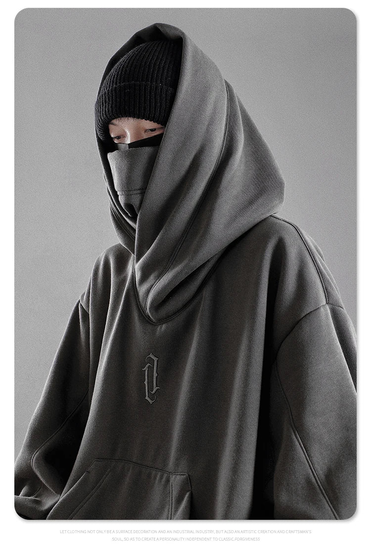 Autumn Winter High Collar Hoodie Loose Comfortable Mens Clothes Haraju