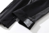 hip hop loose fit elastic waist pants cargo pockets spliced reflective lines ankle pants mens drewstring sportwear pants joggers unique joggers style 1964
