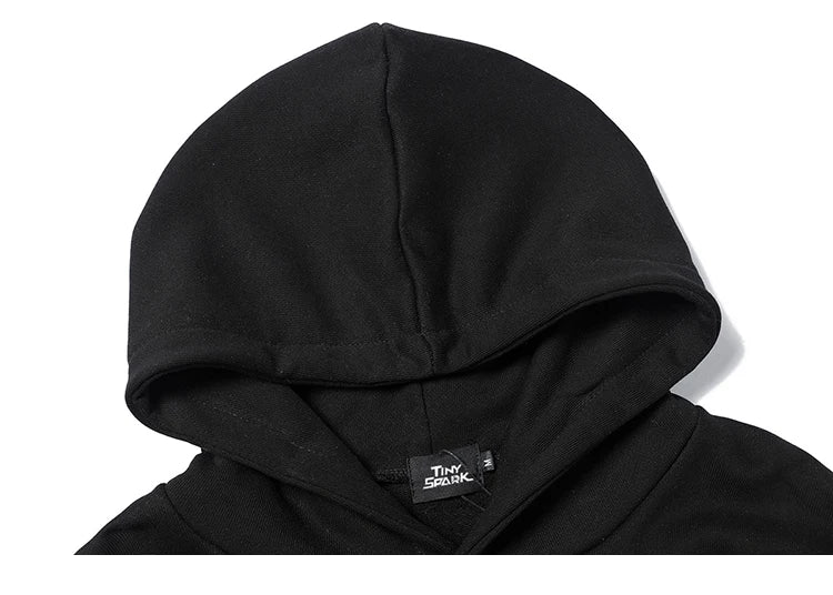 2023 Men Hip Hop Hoodie Sweatshirt Dancing Skull Butterfly Print Harajuku Hoodie Streetwear Winter Fleece Hooded Pullover Cotton