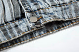 2 pieces sets mens fashion striped single breasted denim jeans jacket coat and zipper straight pants joggers new streetwear sets unique joggers style 3931