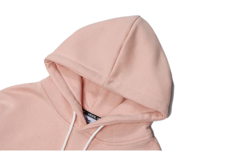 2023 Men Hip Hop Hoodie Sweatshirt Streetwear Bear Letter Print Pullov