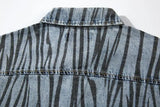 2 Pieces Sets Men Fashion Striped Printed Short Sleeves Single Breasted Loose Shirts and Shorts Joggers Streetwear Hip Hop Set