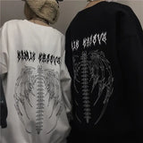 2021 Harajuku Weirdo Graffiti Letter Printed Hoodies Men Lucky Me I Se