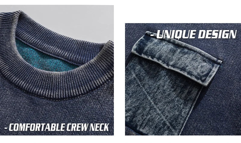 grunge pullover streetwear, modern knitwear, cozy fashion fit, stylish street outfit, modern aesthetic appeal