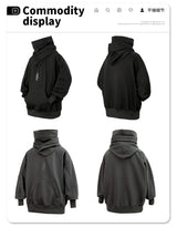 Autumn Winter High Collar Hoodie Loose Comfortable Mens Clothes Haraju