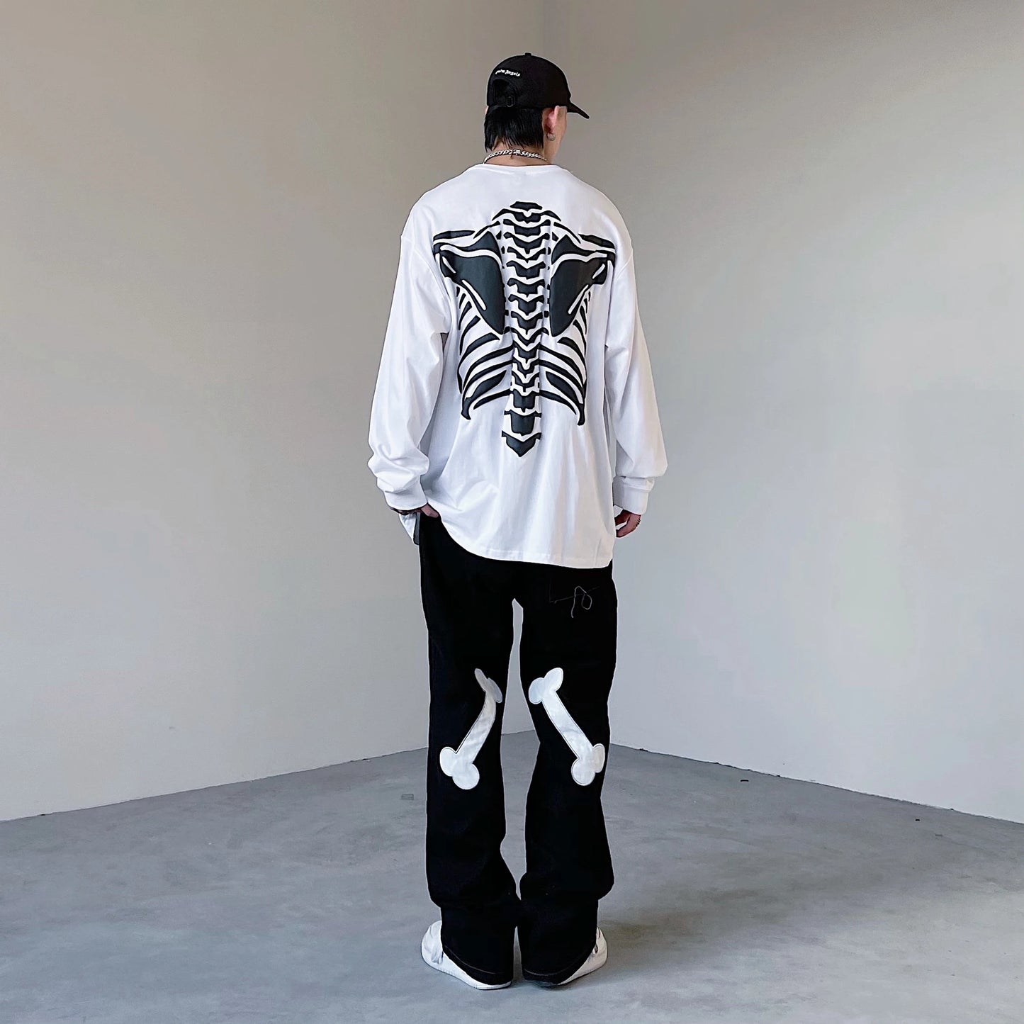 Gothic Streetwear – Hip Hop Streetwear Tshirt Mens Harajuku Skull Printed T Shir – Urban Streetwear for Men & Women