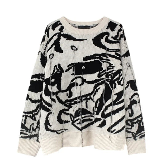 mens sweaters fashion hip hop tassel harajuku sweaters casual long sleeve o neck knitted sweater cotton pullover jumpers sweater unique limited edition hoodie, aesthetic street look hoodie, streetwear fashion hoodie