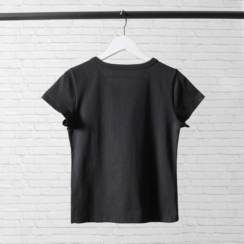 Sadcore Aesthetic print tee – Vintage Classic Rock Graphic T Shirt Women Summer Round Neck
