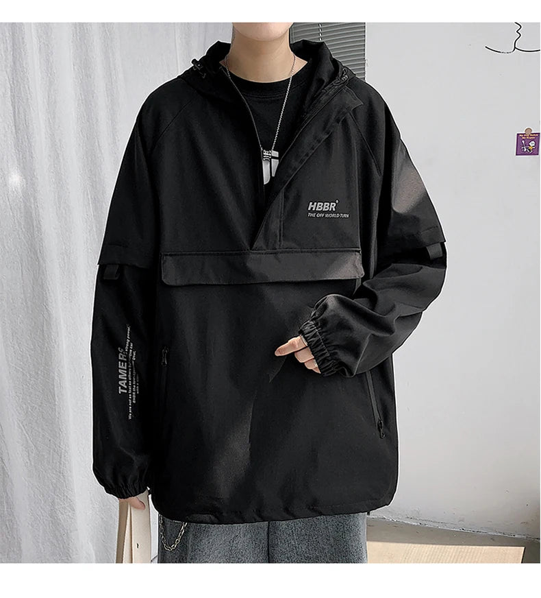 Minimalist Zip-Up Street Jacket Urban Fashion Essential
