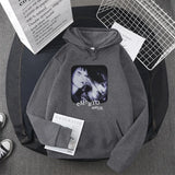 Hip Hop Streetwear Hoodie Sweatshirt Illusion Girl Letter Print Pullov