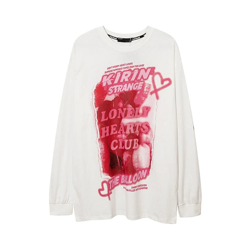 Cyberpunk Graphic Tee – Rainbowtouches 2021 Menswear Trend Long Sleeve Fall Shoulder – Modern Streetwear for Everyone