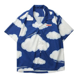 Gothic Long Sleeve Dress Shirt – Gonthwid Shirt Harajuku Clouds Print Shirt Jackets Coats Streetwear Hip Hop Harajuku Summer Fashion Men Short Sleeve Button Tops | Button Shirt Drop #162