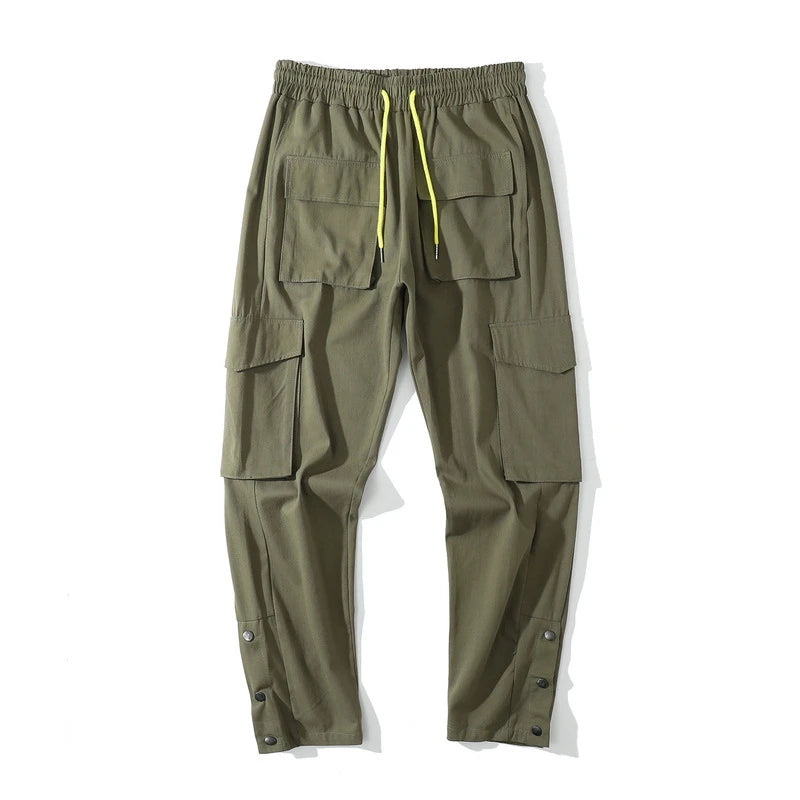 rainbowtouches new fashion classic brand mens cargo pants big pocket design trousers loose straight high street style overalls unique cargo style 3065