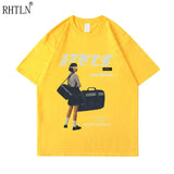 Anime Aesthetic Shirt – Hip Hop Streetwear Harajuku T Shirt Girl Japanese Kanji Prin – Edgy Streetwear for All Genders