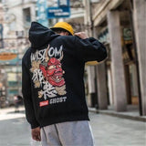 Fashion Harajuku Hoodie Sweatshirt Mens Casual Black Hip Hop Japan Pri